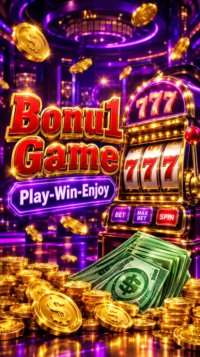 Bonus1 Game APK download banner for Android mobile